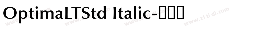 OptimaLTStd Italic字体转换